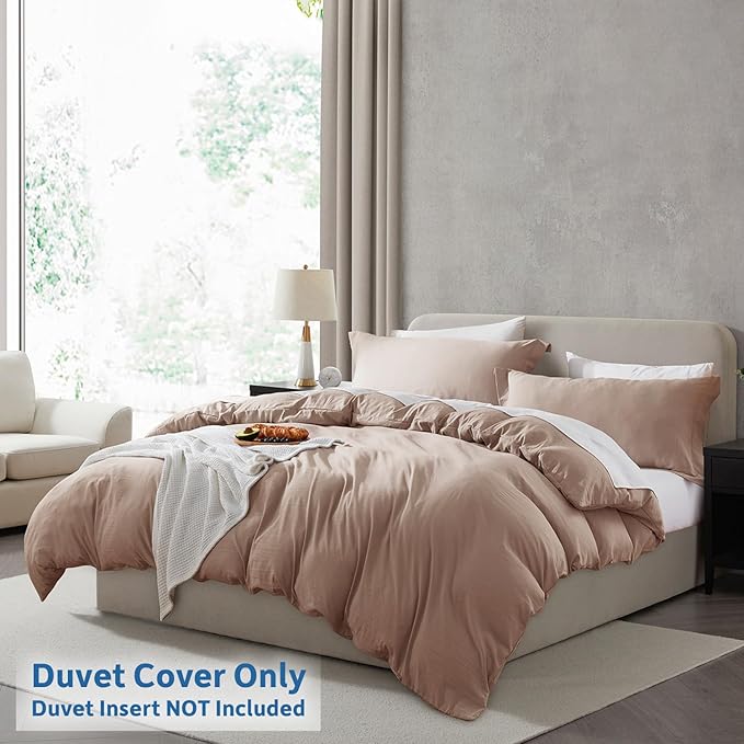 Nestl Khaki California King Duvet Cover Sets - Image 2