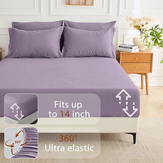 MUXHOMO 7 Pieces Full Comforter Set, Soft Bed in a Bag Full Size, All Season - Image 6