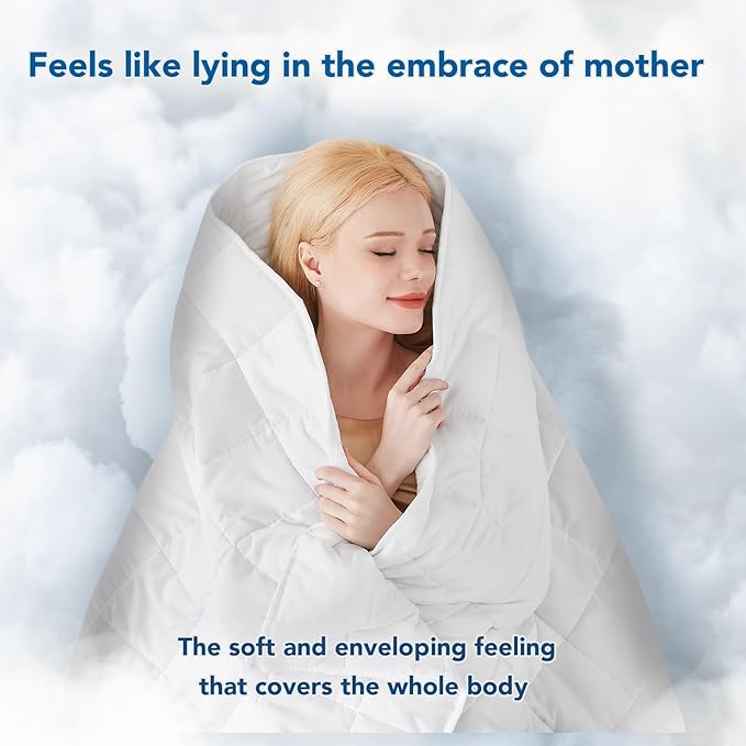 Topcee Weighted Blanket Soft Cooling Heavy Blanket Sleeping, Apply to 240-260 - Image 4