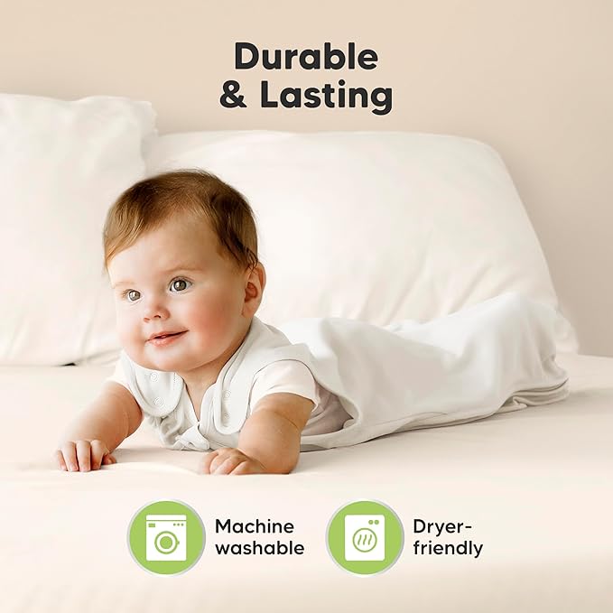 2-Pack Organic Baby Sleep Sacks, 100% Cotton - Image 8