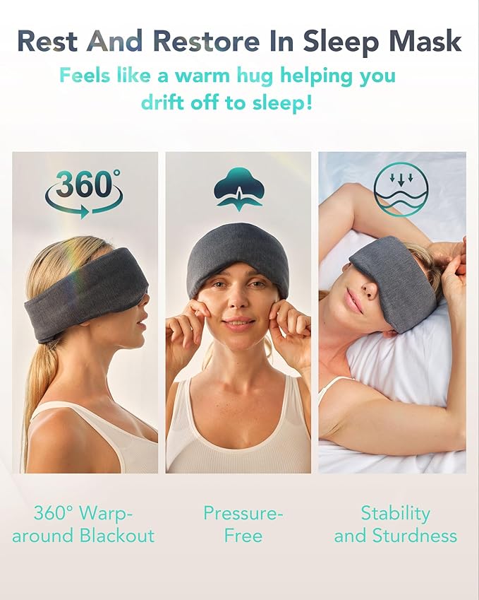 SKG Restore Sleep Mask-100% Sleep Mask Blackout - Image 4