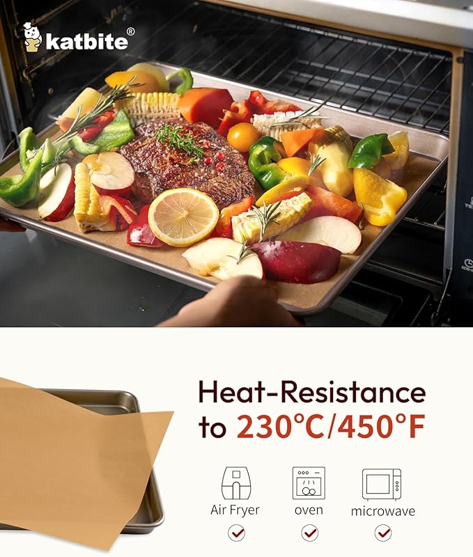 Katbite 350Pcs 9x13 In Parchment Paper Sheets, Heavy Duty Unbleached Baking - Image 6