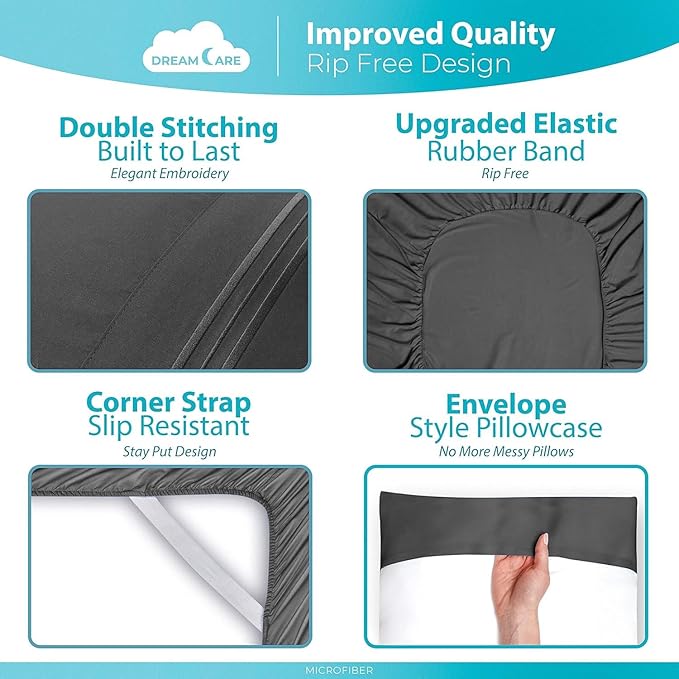 DREAMCARE Twin XL Sheet Sets - Image 6