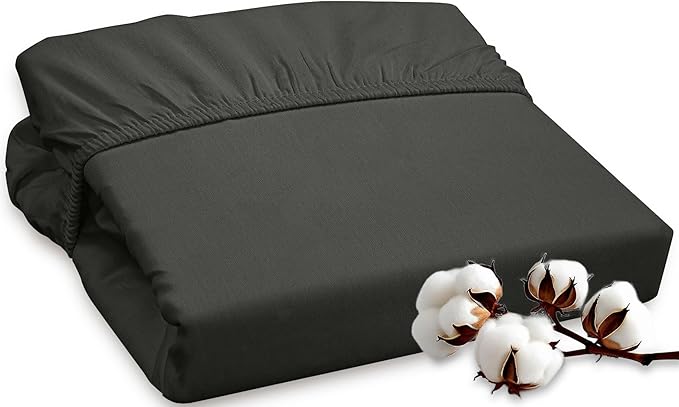 ROYALE LINENS 300 Thread Count 100% Long Staple Combed Cotton Fitted Sheet Full by ROYALELINENS