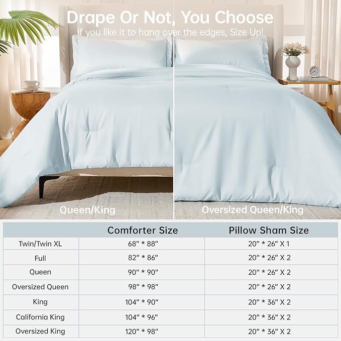 MUXHOMO Full Comforter Sets, All Season Ultra Soft Down Alternative Bedding - Image 8