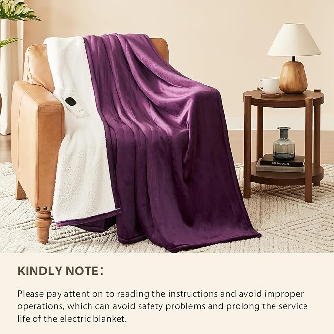 Homemate Electric Heated Blanket Full Size - Image 6