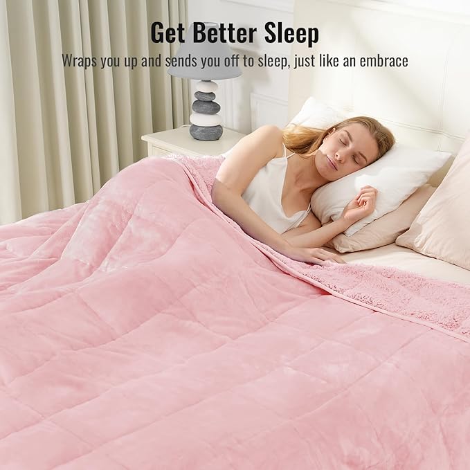 Uttermara Sherpa Fleece Weighted Blanket 12 lbs - Image 3