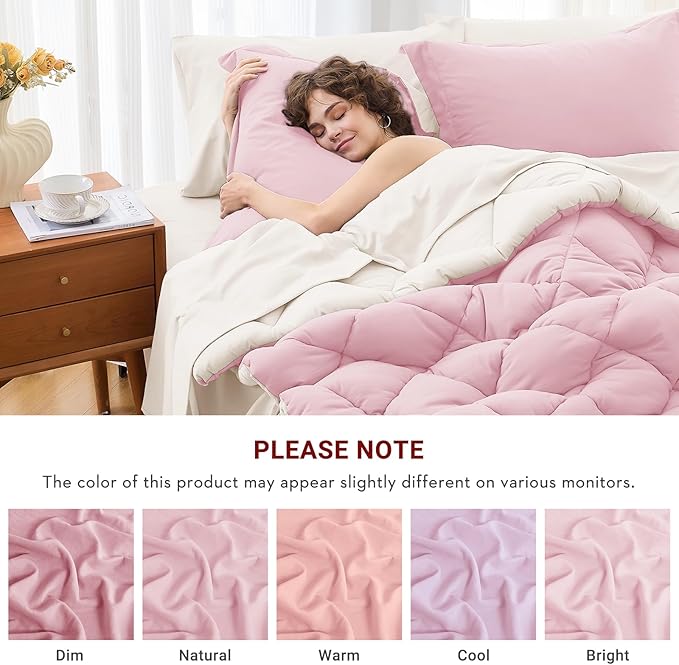 MUXHOMO 7 Pieces Full Comforter Set, Reversible Bed in a Bag Full Size - Image 4