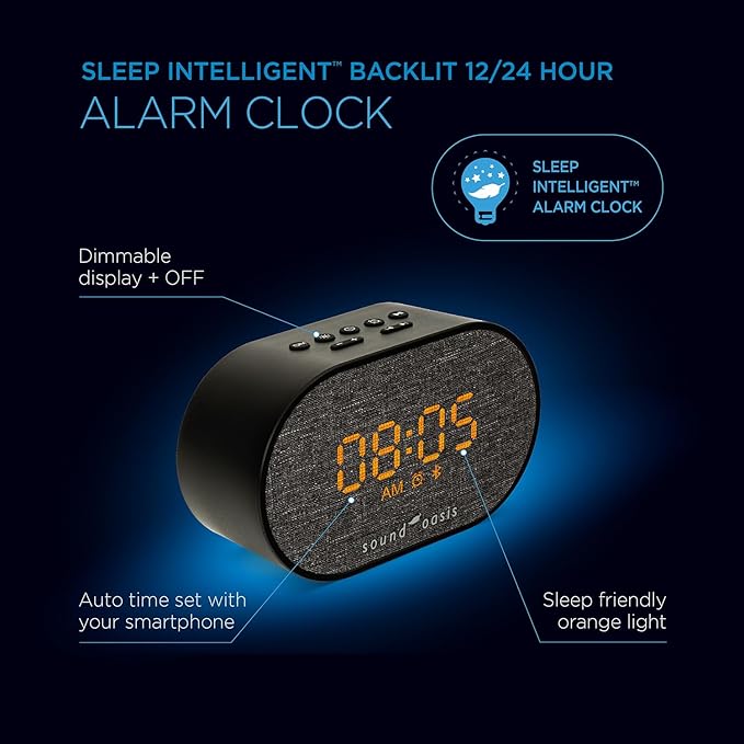 Sound Oasis® Bluetooth® Sleep Sound Therapy System® Alarm Clock - Image 3