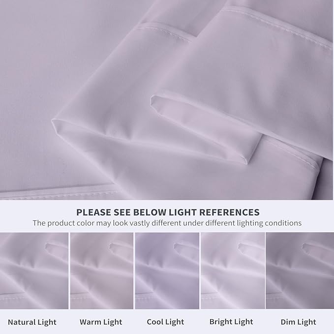 Maple&Stone Queen Flat Sheet 6 Pack, Premium Soft & Breathable, Brushed - Image 4