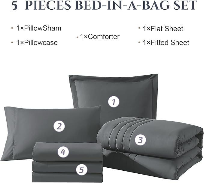 Monbix Twin XL Size Comforter Set - Image 7