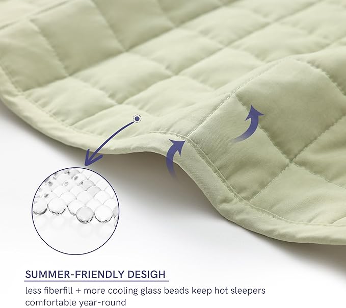 YnM Exclusive 30lbs Weighted Blanket, Extra Heavy Cotton/Polyester Bed Blanket - Image 4