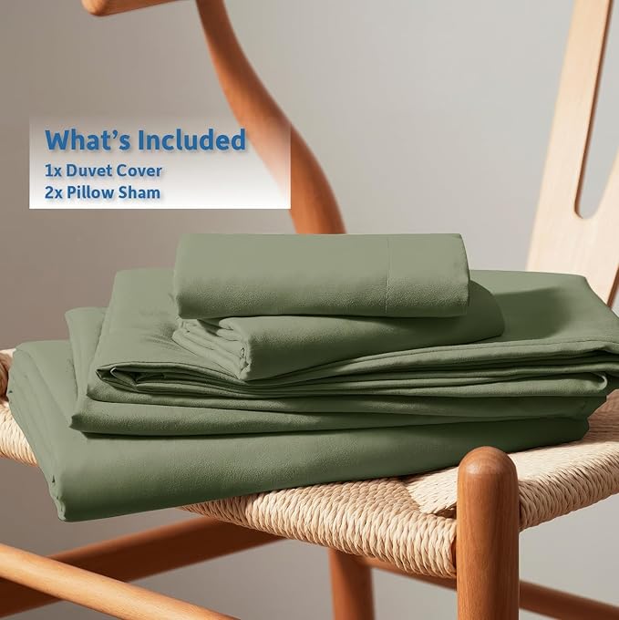 Nestl Olive Green Duvet Cover Full Size - Image 9
