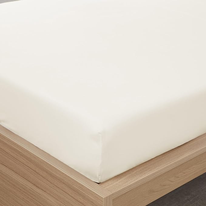 Twin XL Fitted Sheet Only with Full Elastic & Built in Corner Sheet Straps to - Image 4