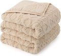 Weighted Blanket Queen Size 15lbs, Classy Soft Jacquard Sherpa Weighted Blankets by Home