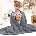 Weighted Blanket Kids 3lbs, Cooling Heavy Throw Blanket by BETU