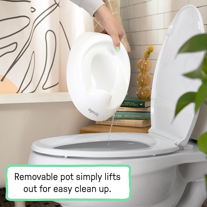 Ingenuity Ready Set Go Potty Training Toilet, Removable Bowl, Non-Skid Bottom - Image 3