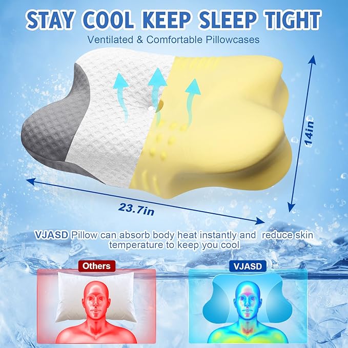 Cervical Neck Pillows with Memory Foam - Image 4