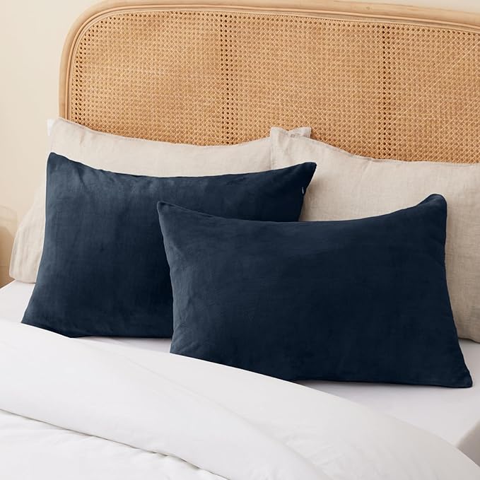 BEDELITE Flannel Pillowcases Standard Set of 2, Super Soft Fleece Pillow Case - Image 7