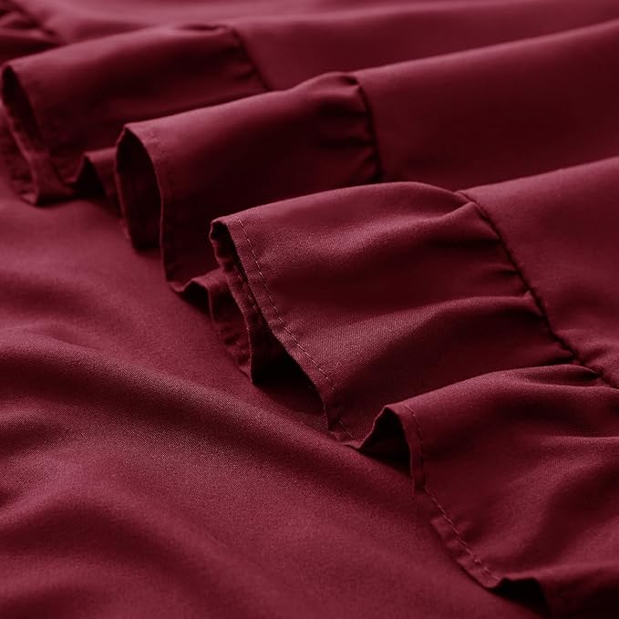 KKJIAF Ruffle Pillow Cases King Size Set of 2, Ruffled Pillow Covers - Image 6