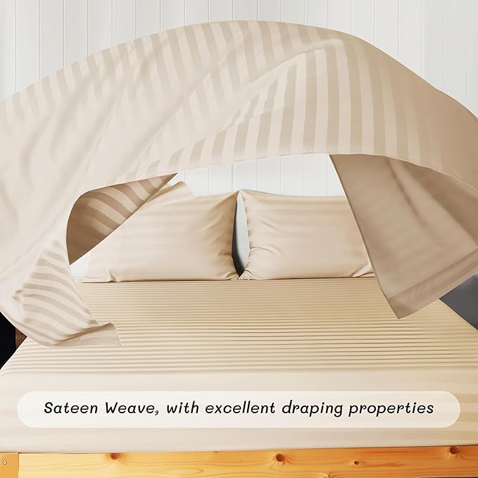 Cotton Flat Sheets Only, 600 TC 100% Cotton Flat Sheet Top Sheet Only, TwinXL - Image 9