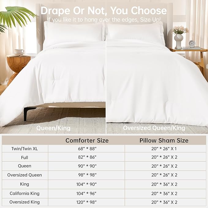 MUXHOMO Full Comforter Sets, All Season Ultra Soft Down Alternative Bedding - Image 8