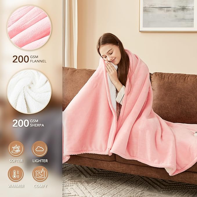 Homemate Electric Heated Blanket Full - Image 2