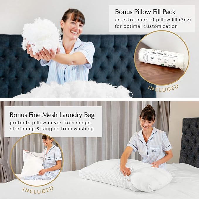 Aricove Bed Pillow for Sleeping, Side Sleeper Pillow for Adults, Queen Size - Image 7