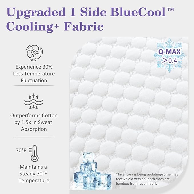 HOMELAB Adjustable Shredded Memory Foam Pillows Queen Size, Cooling Bed Pillows - Image 2