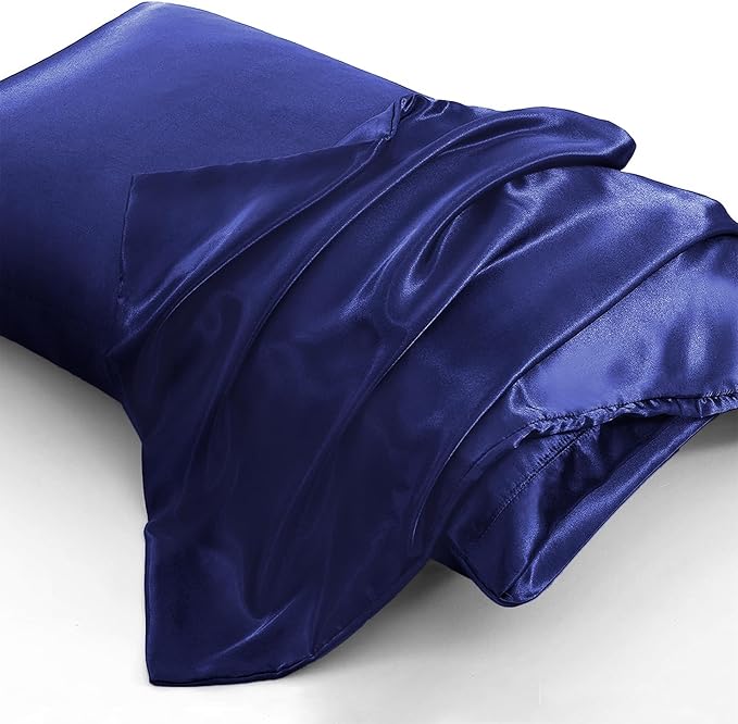 Aormenzy Satin Pillow Cases for Women Queen Size Set of 2, Fade Resistant - Image 3