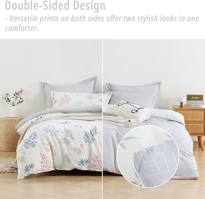 LEMIROE White Cotton Comforter King Size 3Pcs - Image 4