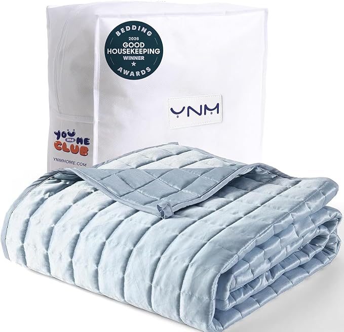 YnM Cooling Weighted Blanket for Adults, 20lbs Heavy Bed Throw Comforter by YNM