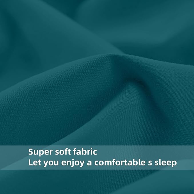 HBHLFZ Twin Fitted Sheet Only, Soft Breathable Bottom Sheet - Image 4