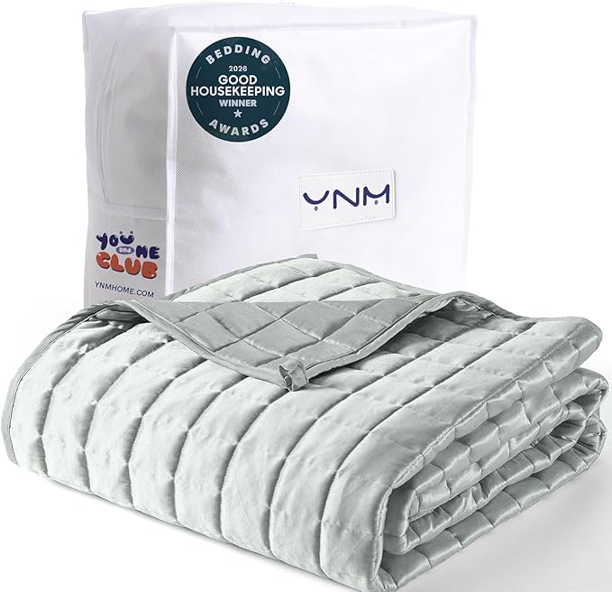 YnM Cooling Weighted Blanket for Adults, 50lbs Heavy Bed Throw Comforter by YNM