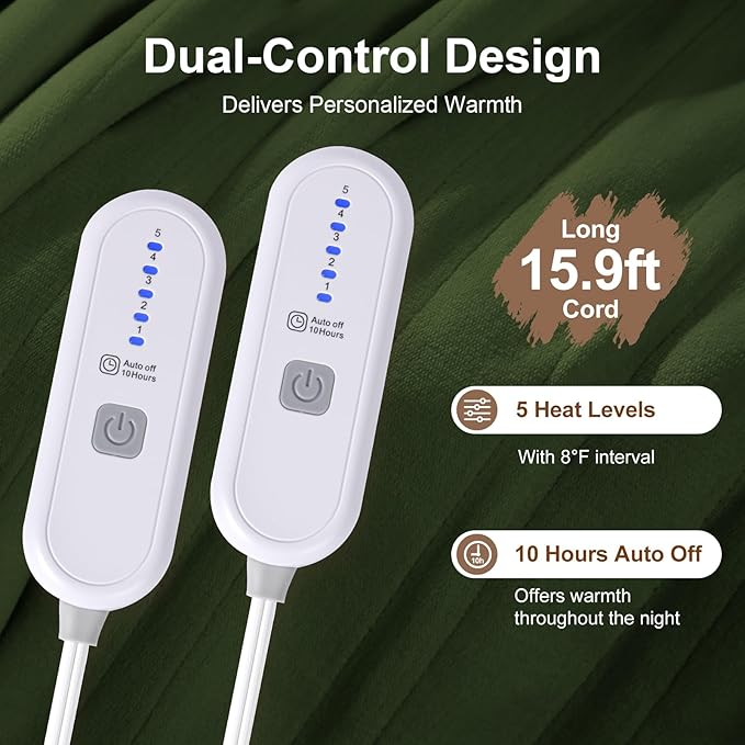 King Heated Blanket Dual Control - Image 3