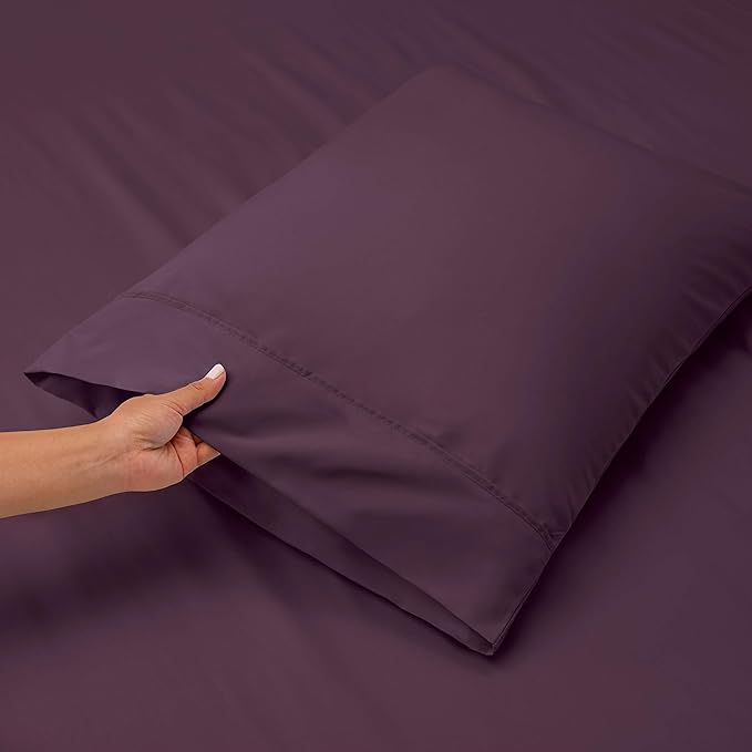 Hearth & Harbor Luxury Soft 6 Piece Bed Sheet Set Extra Deep Pocket Fitted - Image 7