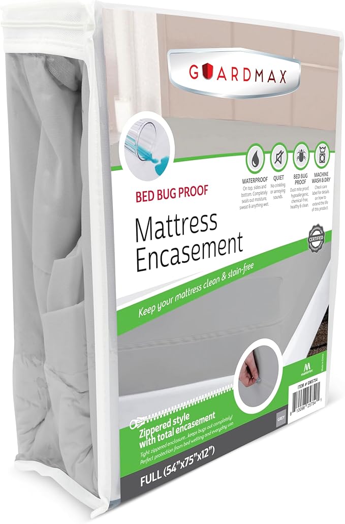 Guardmax Jersey Knitted Full Zippered Mattress Encasement by Guardmax