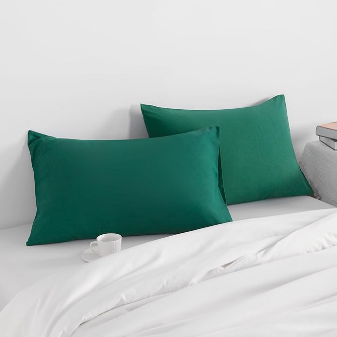 NTBAY Queen Pillow Cases Set of 2, 2 Pack Brushed Microfiber Pillow Cases - Image 2