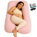 U-Shaped Pregnancy Pillow – 100% Cotton Cover, Full Body Maternity Support by babivio