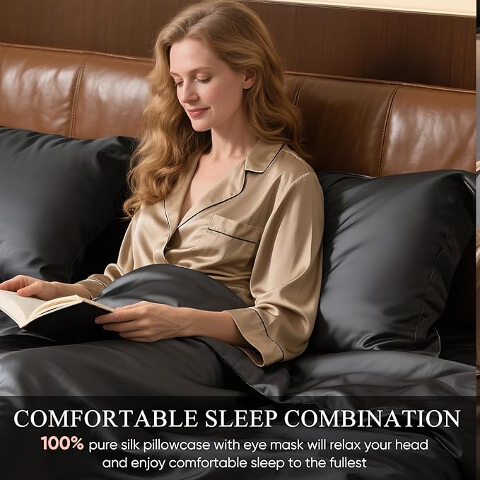100% Mulberry Silk Pillowcase 22 Momme - Image 2