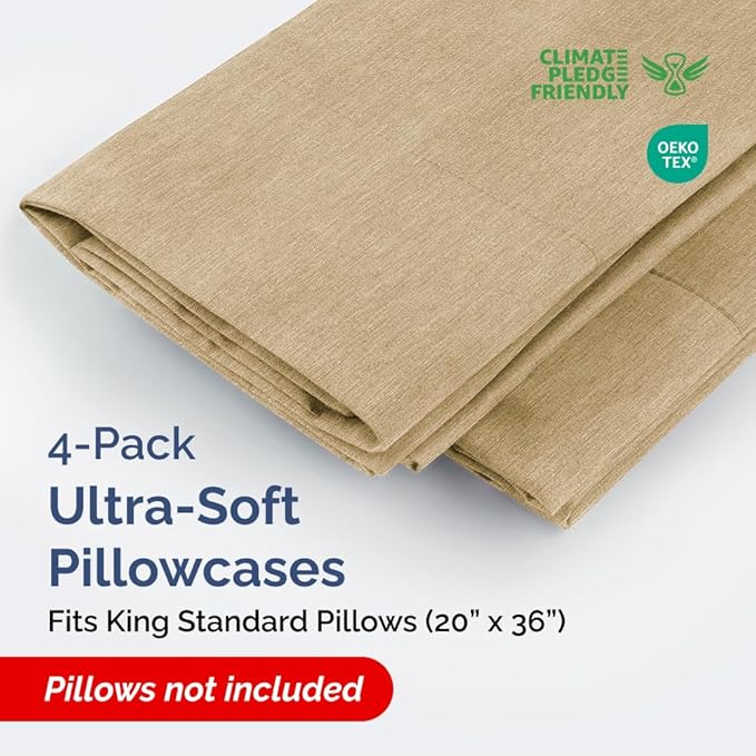 King Standard Pillow Cases Set of 4 - Image 2