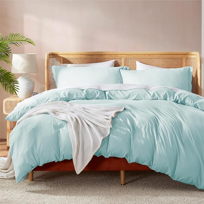 Nestl Light Blue Duvet Cover Full Size by Nestl