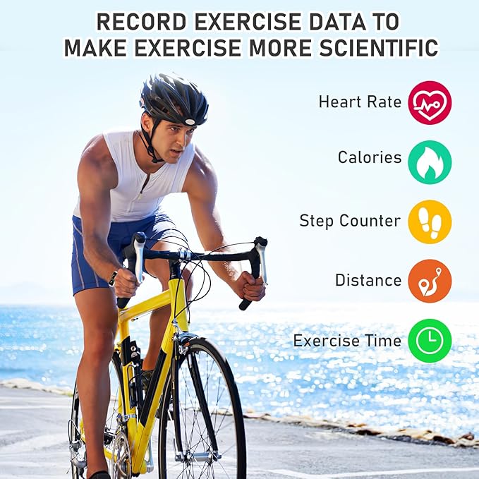 Fitness Tracker with 24/7Heart Rate, Blood Pressure, Sleep Tracking, Activity - Image 7