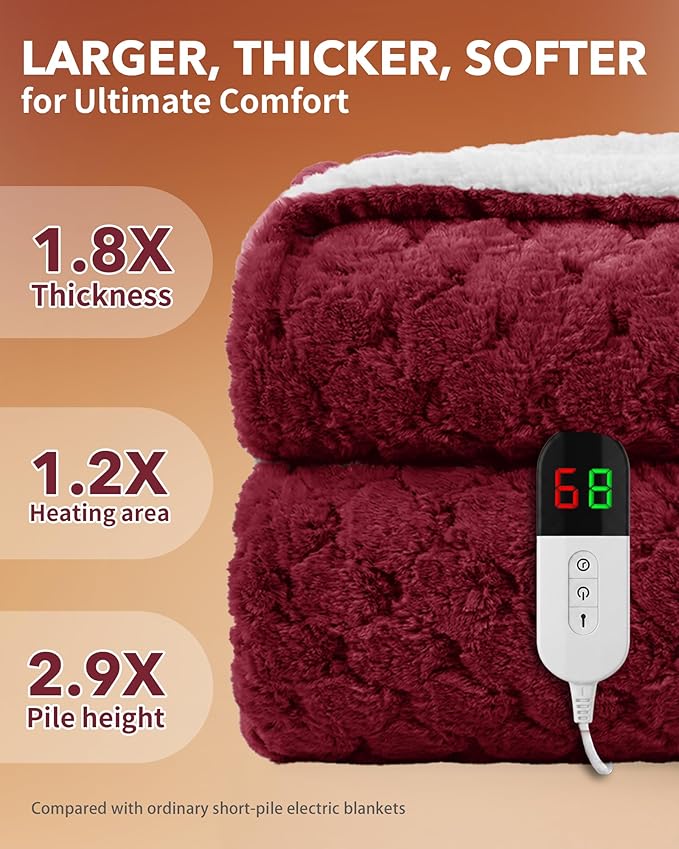 Homemate Electric Heated Throw Blanket - Image 3