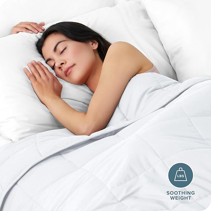 Bare Home Weighted Blanket Full or Queen Size 12lb - Image 2