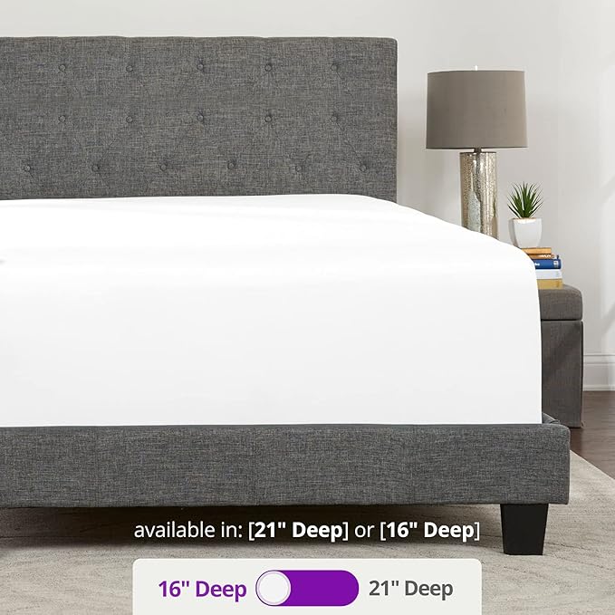 DeaLuxe California King Fitted Sheet Only-Real 16in Deep Pocket Fitted Sheet - Image 3