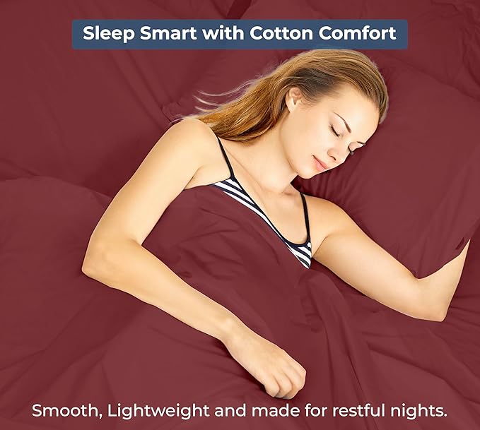 Royale Linens 100% Organic Cotton Twin XL Flat Sheet Only - Image 9