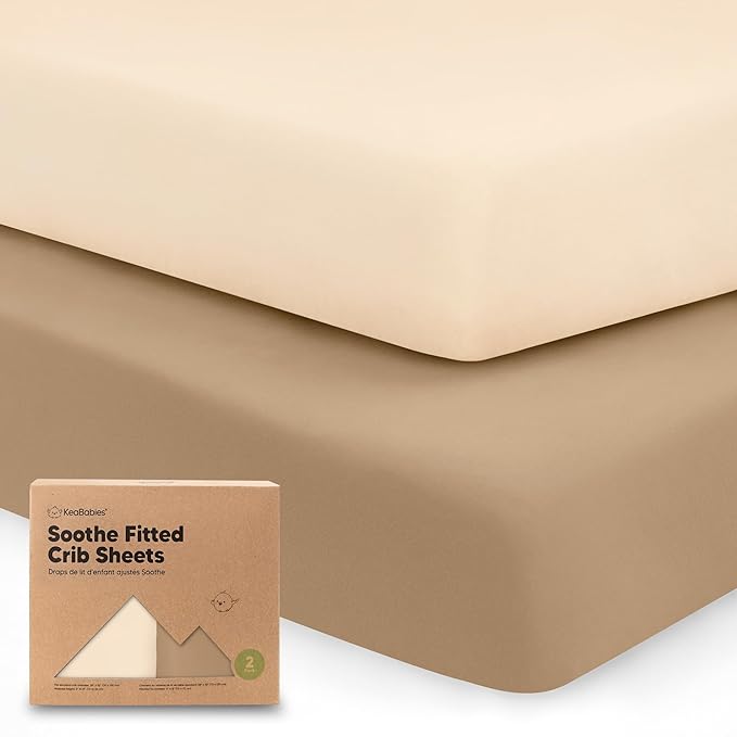 KeaBabies 2-Pack Organic Crib Sheets by KeaBabies