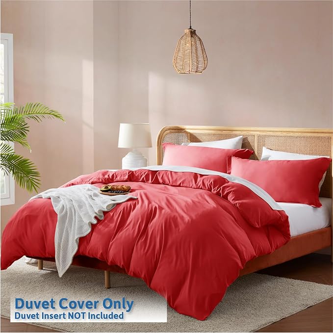 Nestl Red Duvet Cover Queen Size - Image 2