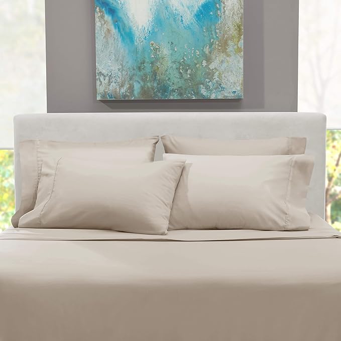 Hearth & Harbor Bed Sheets, Luxury Soft 6 Piece Bed Sheet Set Extra Deep Pocket - Image 7